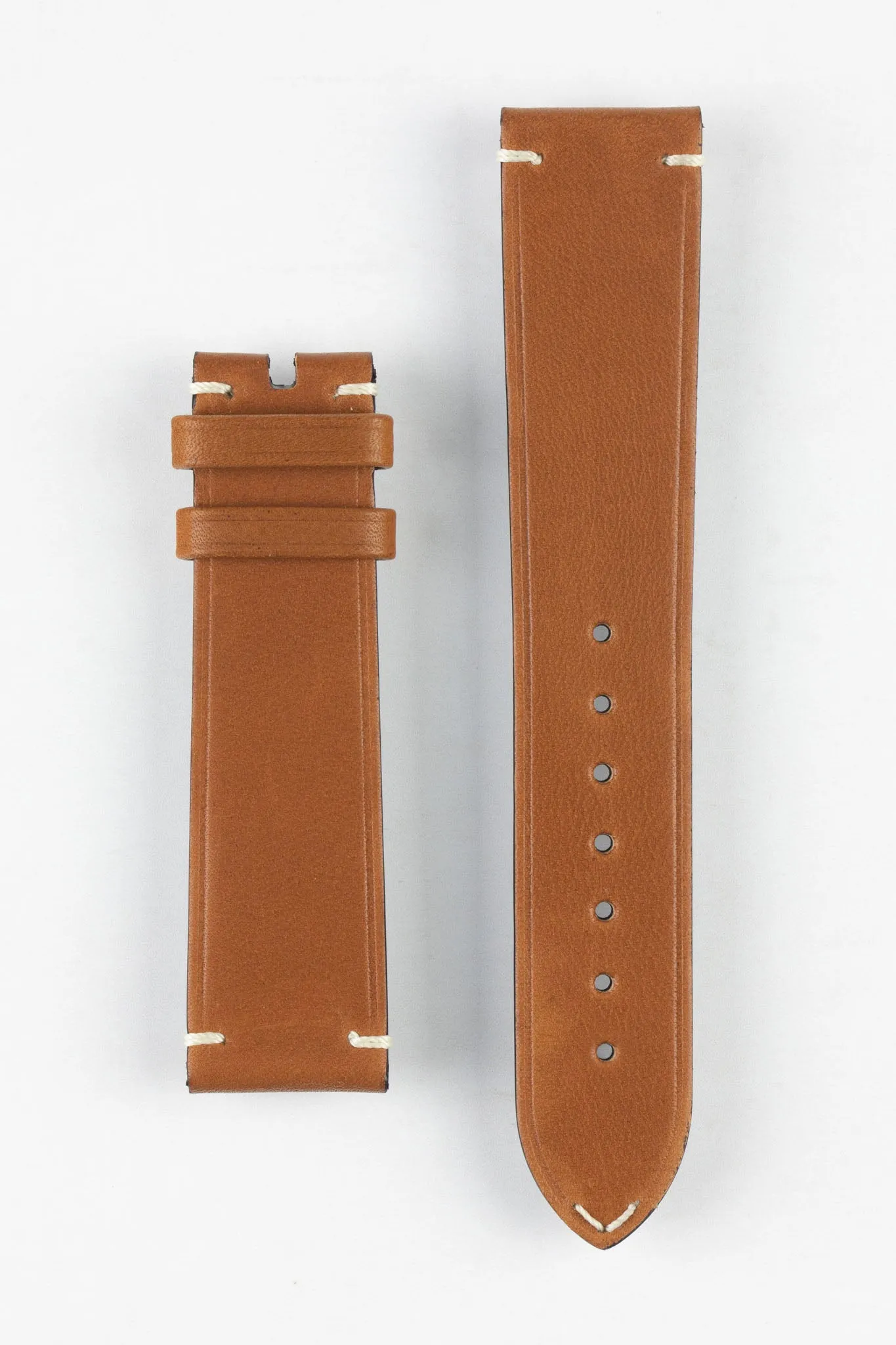 OMEGA CUZ012277 Vintage-Style Leather Watch Strap in GOLD BROWN