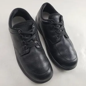 Orthofeet Avery Island 410 Shoe Men 11.5 D Black Leather Lace Up Comfort Sneaker