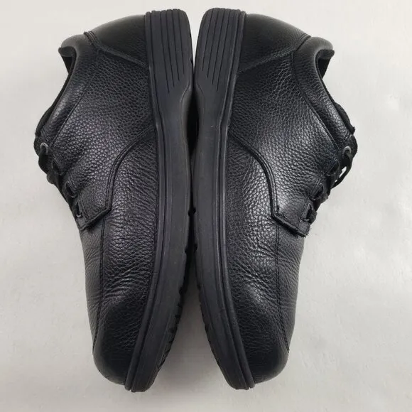 Orthofeet Avery Island 410 Shoe Men 11.5 D Black Leather Lace Up Comfort Sneaker