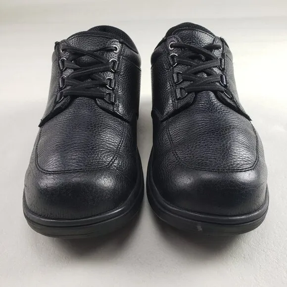 Orthofeet Avery Island 410 Shoe Men 11.5 D Black Leather Lace Up Comfort Sneaker