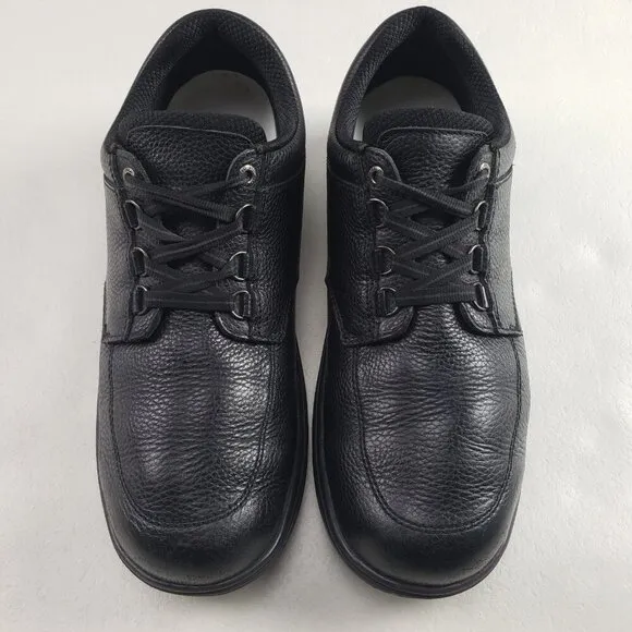 Orthofeet Avery Island 410 Shoe Men 11.5 D Black Leather Lace Up Comfort Sneaker