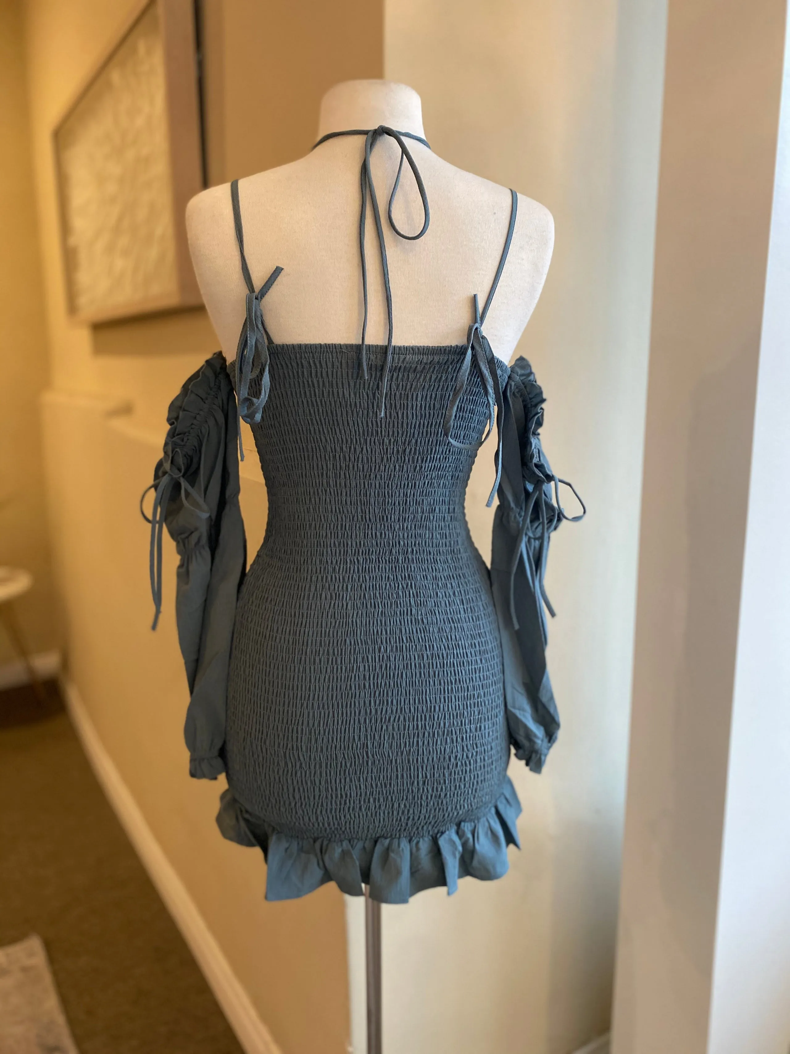 O/S Lace Up Dress