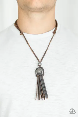 Paparazzi Old Town Road Urban Necklace Brown