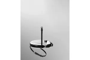 Passier Exchangeable Noseband for Caveson Special with Patent Leather Trim, with White Lining and Flash Strap