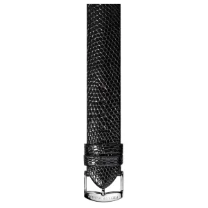 PHILIP STEIN Signature Black Lizard Leather XL Strap Size 2