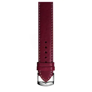 PHILIP STEIN Signature Burgundy Stitched Calf Strap Size 2