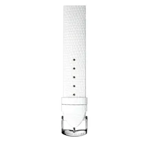 PHILIP STEIN Signature White Calf Lizard-print Strap Size 1