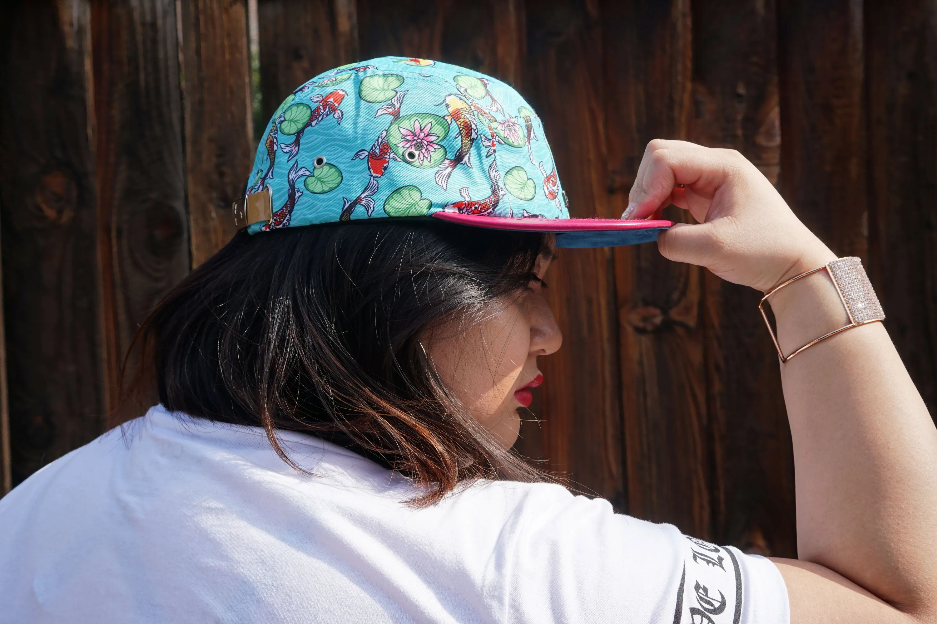 Play it Koi 5 panel hat