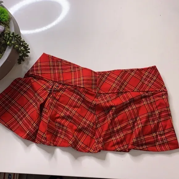 Punk rock Catholic school girl Costume and Accessory’s size large red