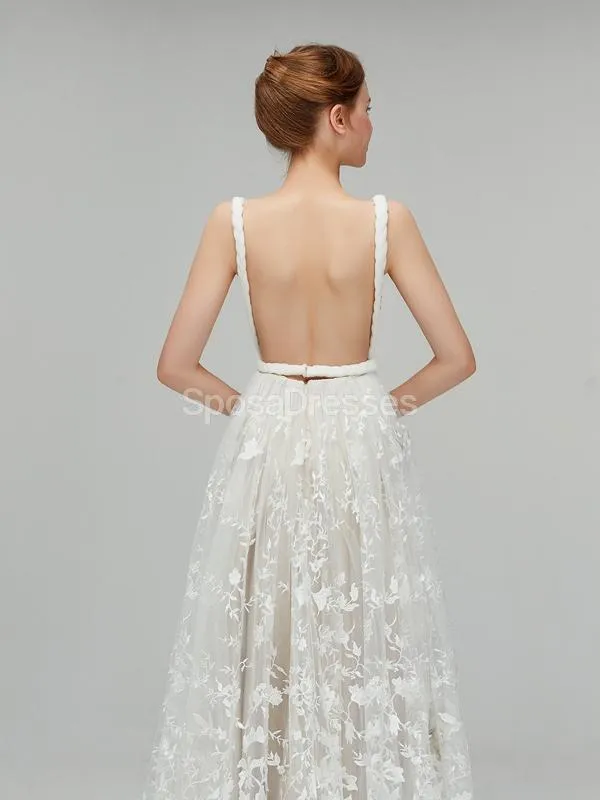 Sexy Backess Lace A-line Cheap Wedding Dresses Online, Cheap Bridal Dresses, WD559