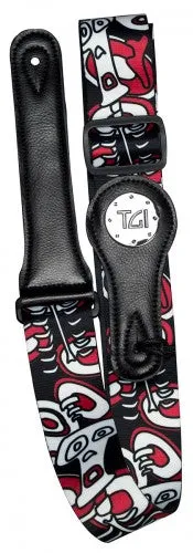 Skeleton Red Guitar Strap - TGI