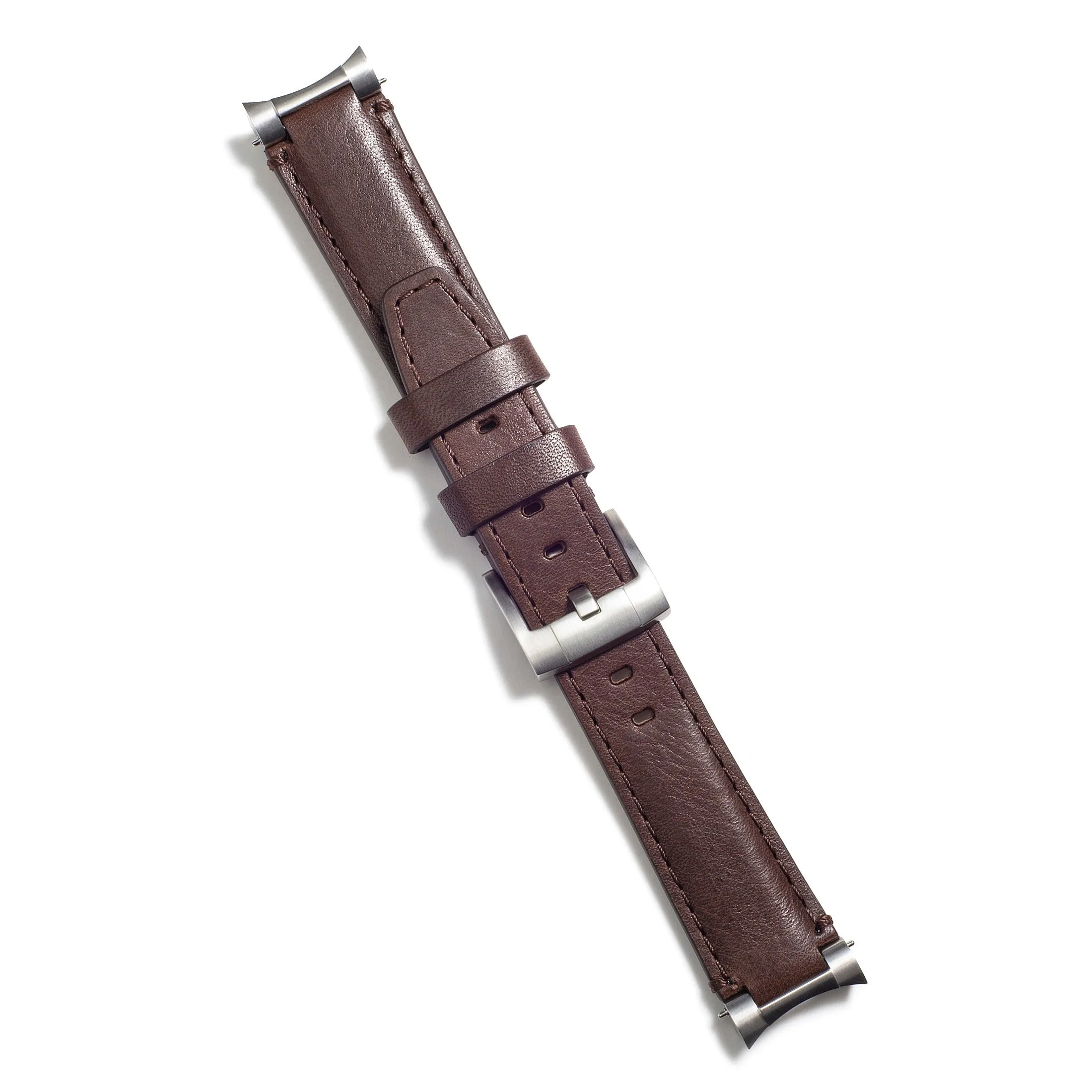 Steel End Link Leather Strap for Rolex Daytona with Tang Buckle