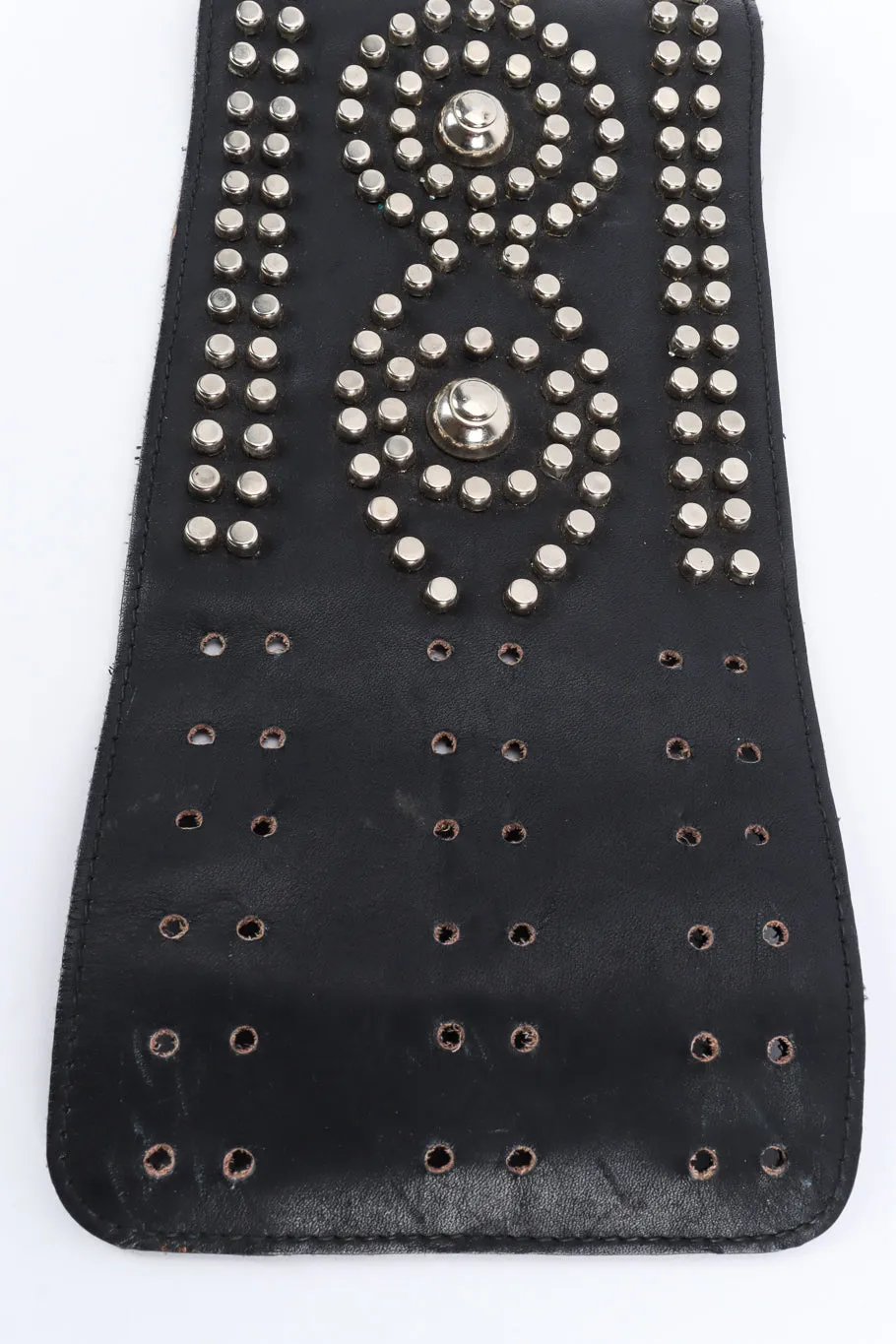 Studded Leather Waist Belt