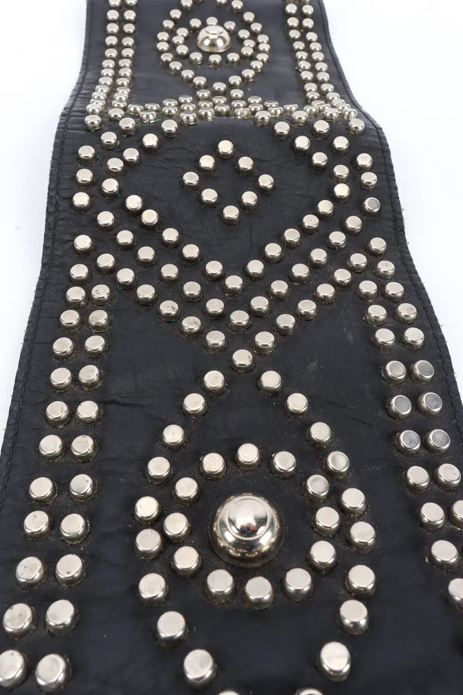 Studded Leather Waist Belt