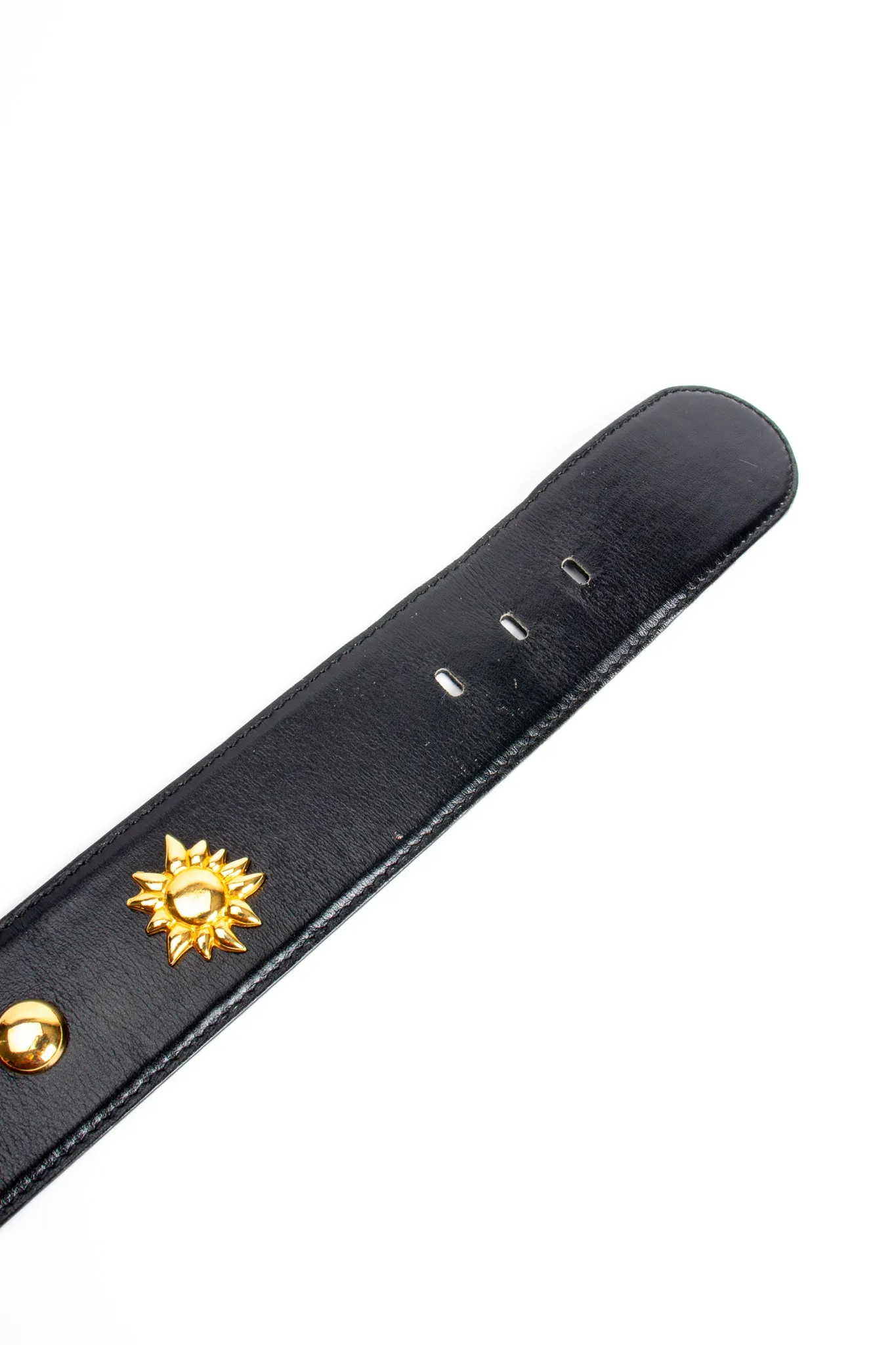 Studded Sun Leather Belt