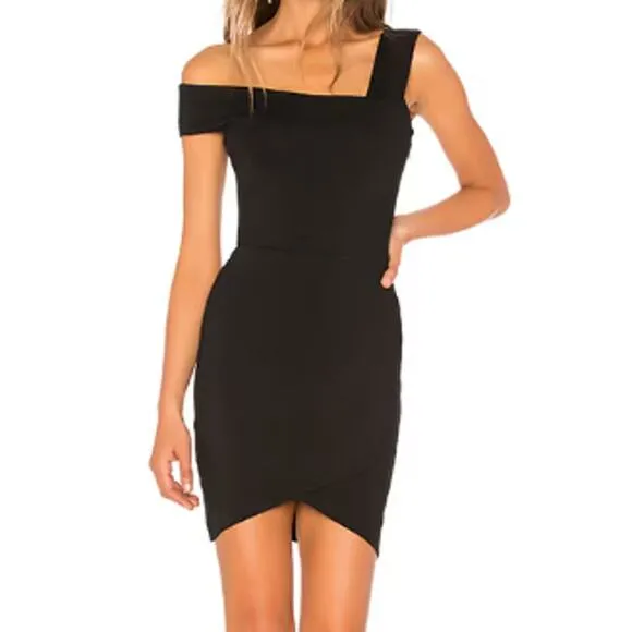 Superdown Fallon Asymmetrical Mini Dress Size XXS