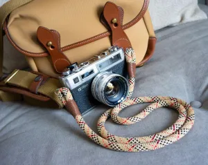 Tartan Beige Camera Strap