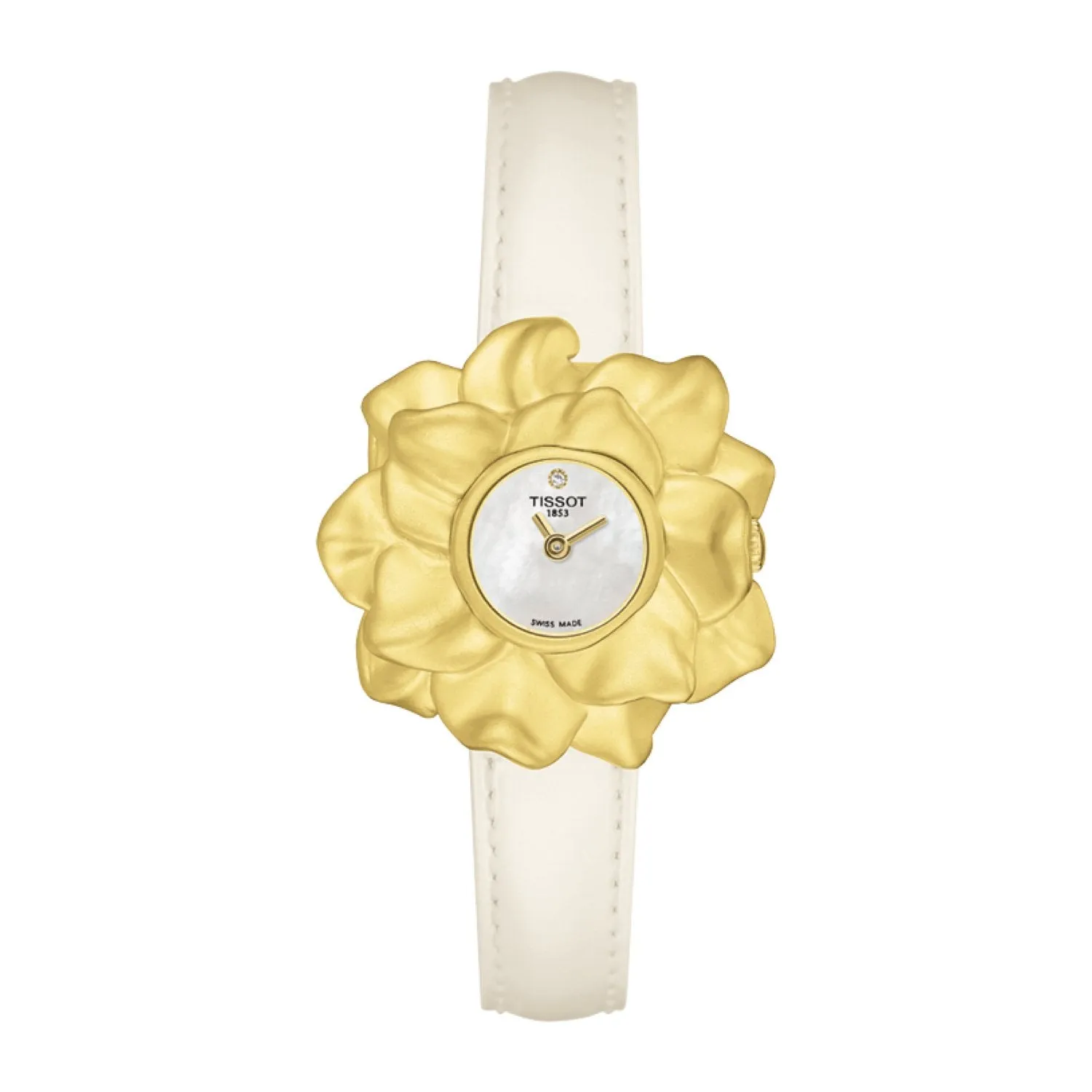 Tissot 11mm Rapunzel White leather strap