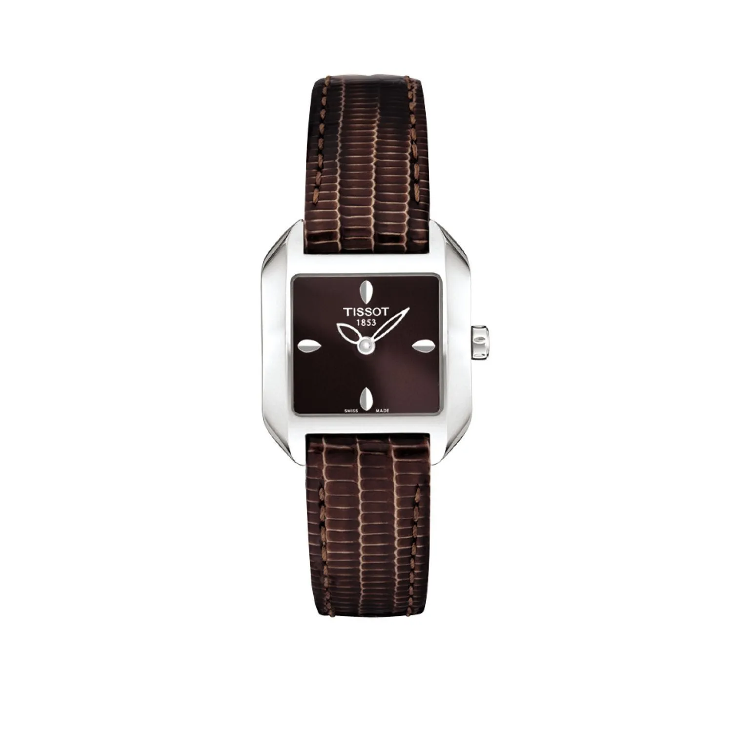 Tissot 14mm T-Wave Brown Leather Strap without Buckle