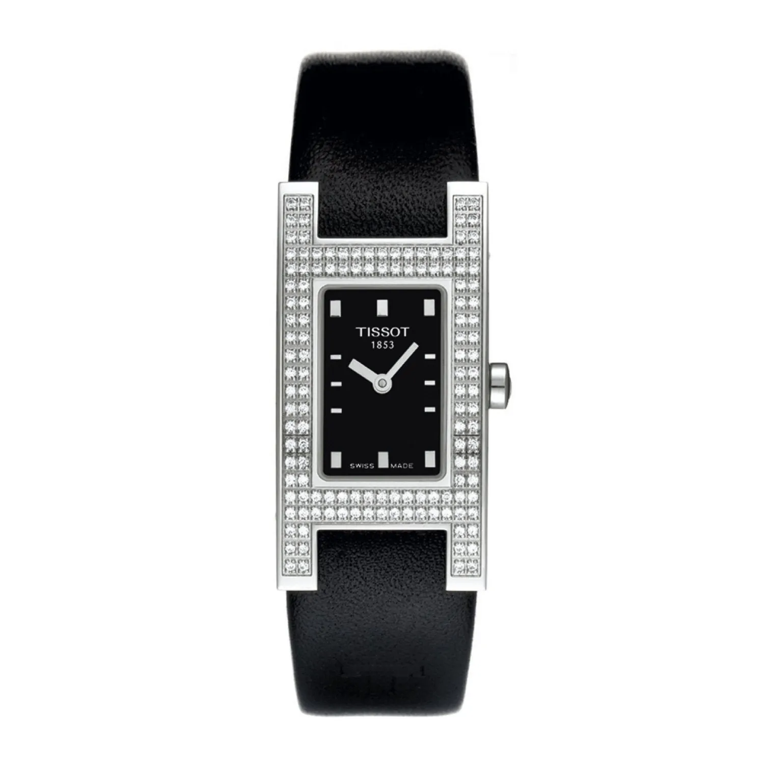 Tissot 18mm Bellflhour Black Leather Strap Without Buckle