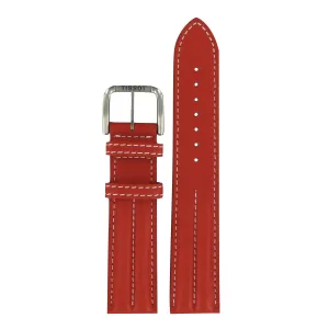 Tissot 20mm Red Leather Strap