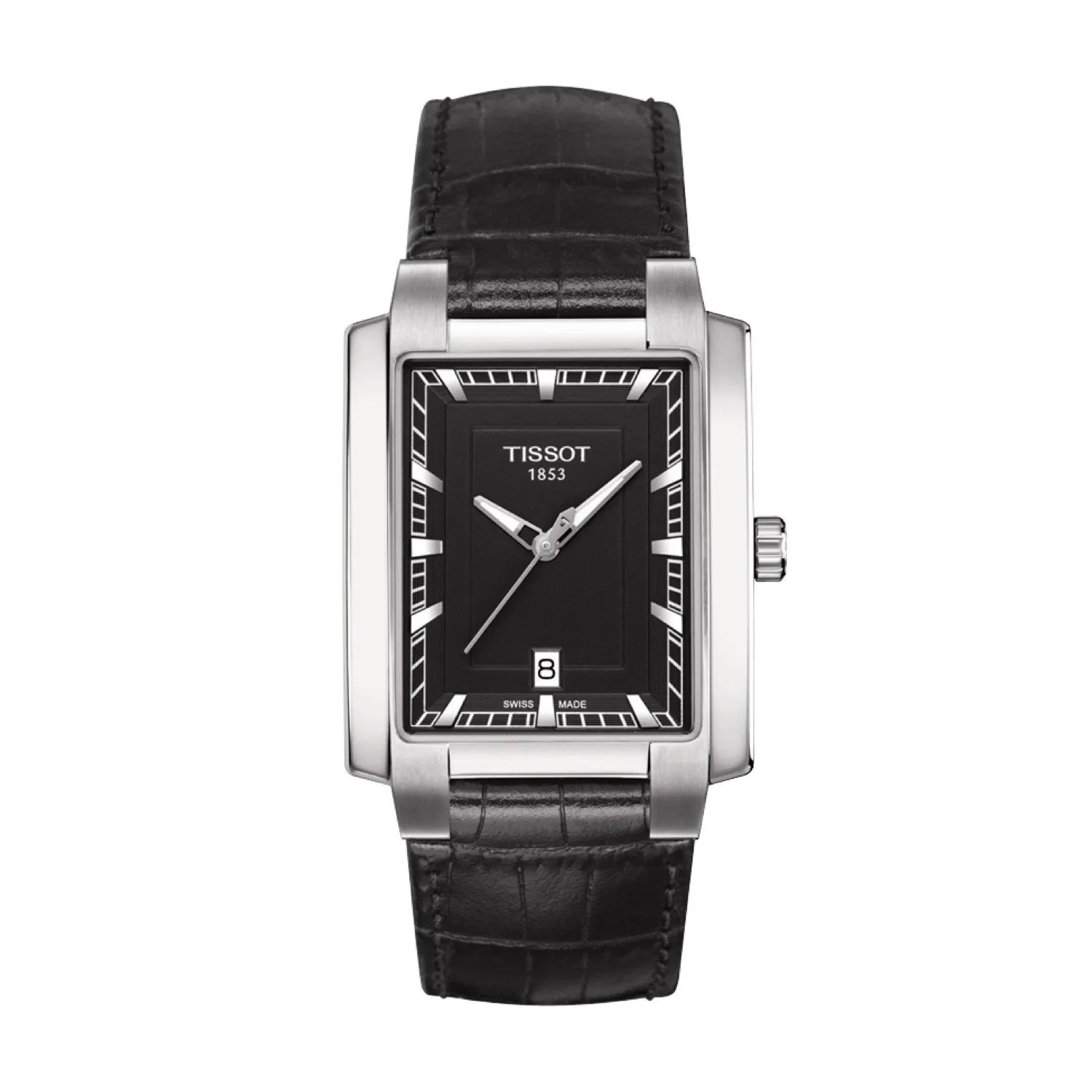 Tissot 22mm Txl Black Leather Strap without Buckle