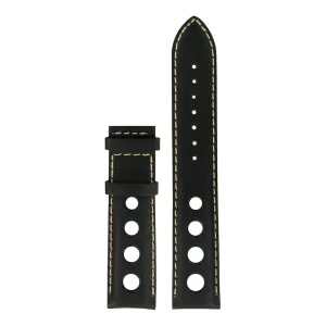 Tissot Strap T610030782 PRC 200 Black leather racing strap 19mm