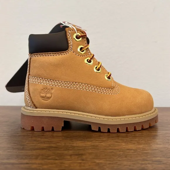 Toddler Timberland® Premium 6-Inch Waterproof Boot - Wheat Nubuck
