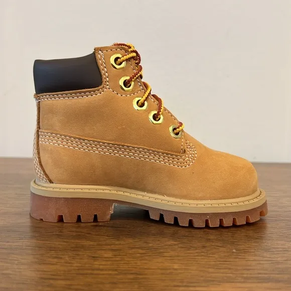 Toddler Timberland® Premium 6-Inch Waterproof Boot - Wheat Nubuck