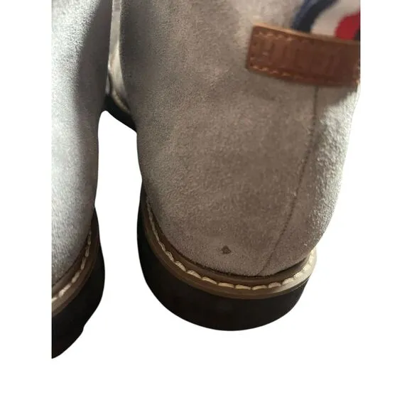 Tommy Hilfiger Mens Gray Suede Leather Lace Up Gervis Chukka Boot Size 11