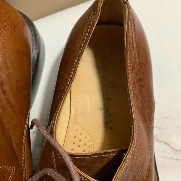 TONINO LAMBORGHINI Brown Leather Lace Up Loafer Size Men's 41