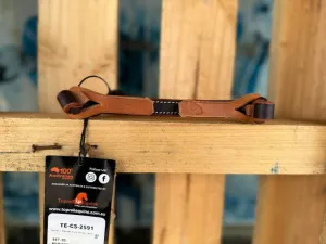 Toprail Equine Curb Strap Leather with Knot Tie Ends