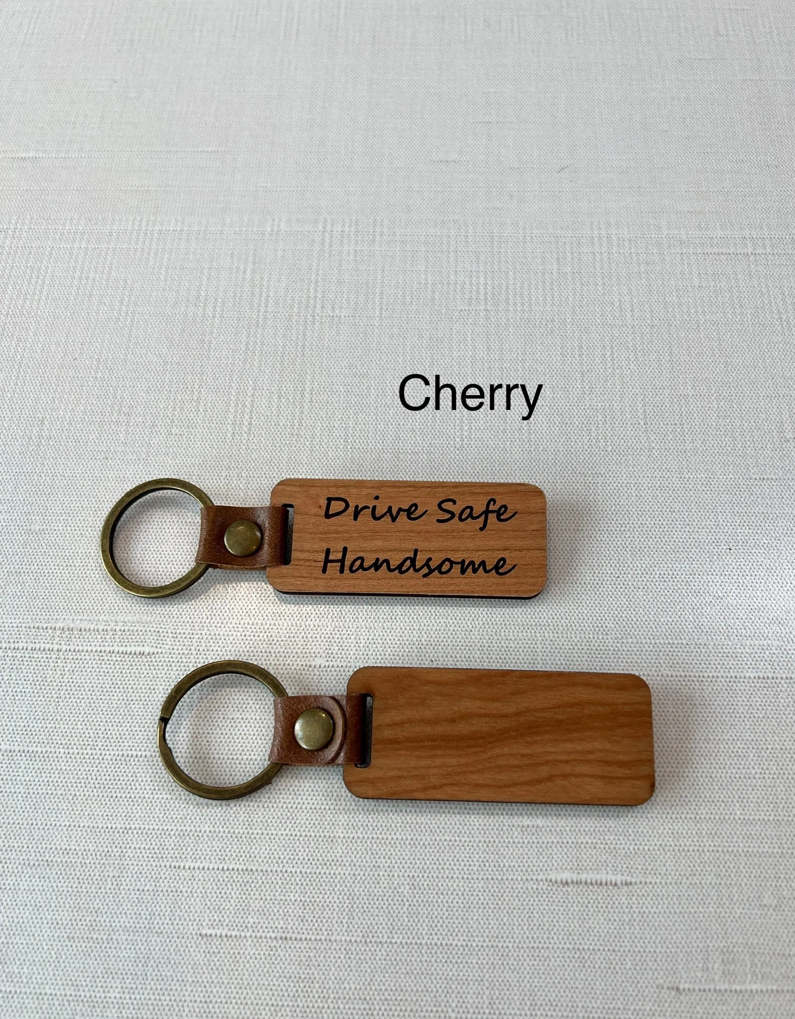 Walnut, Cherry, Bamboo, and Rosewood Keychain Blanks