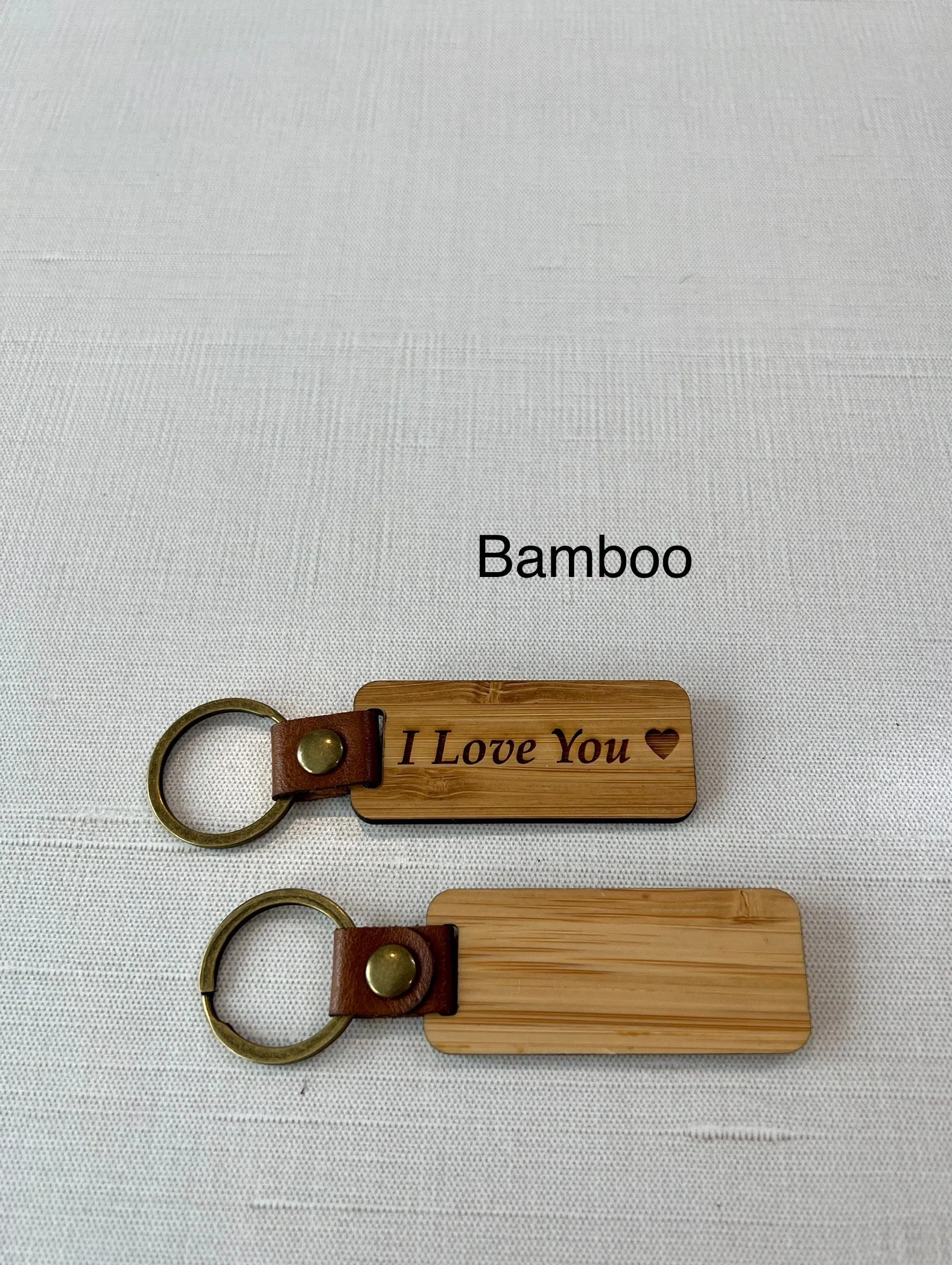 Walnut, Cherry, Bamboo, and Rosewood Keychain Blanks