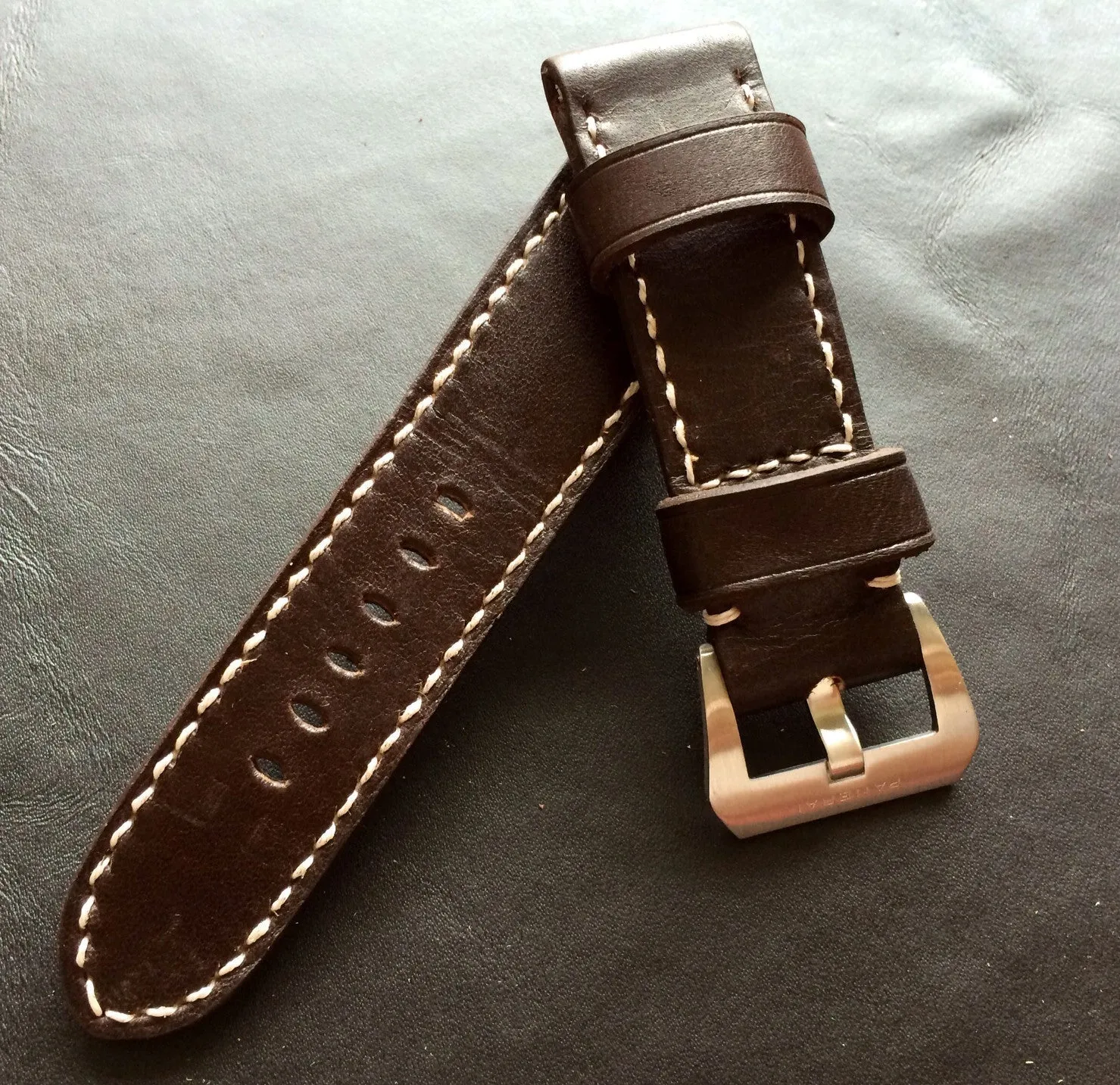 Watch Strap 24mm, Brown leather  Watch Strap, watch band 26mm, wristwatch straps replacement,  Apple watch band