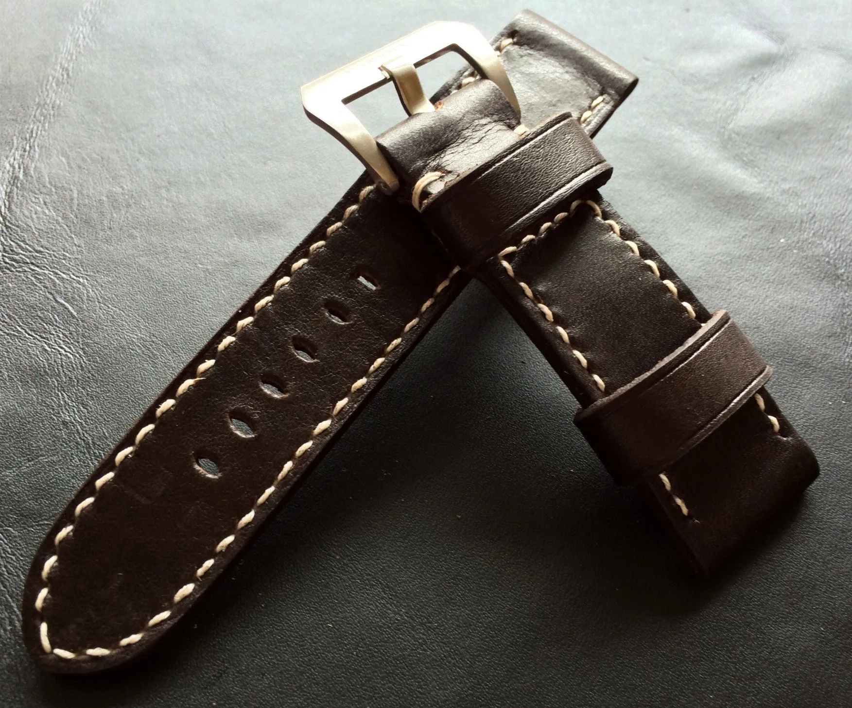 Watch Strap 24mm, Brown leather  Watch Strap, watch band 26mm, wristwatch straps replacement,  Apple watch band