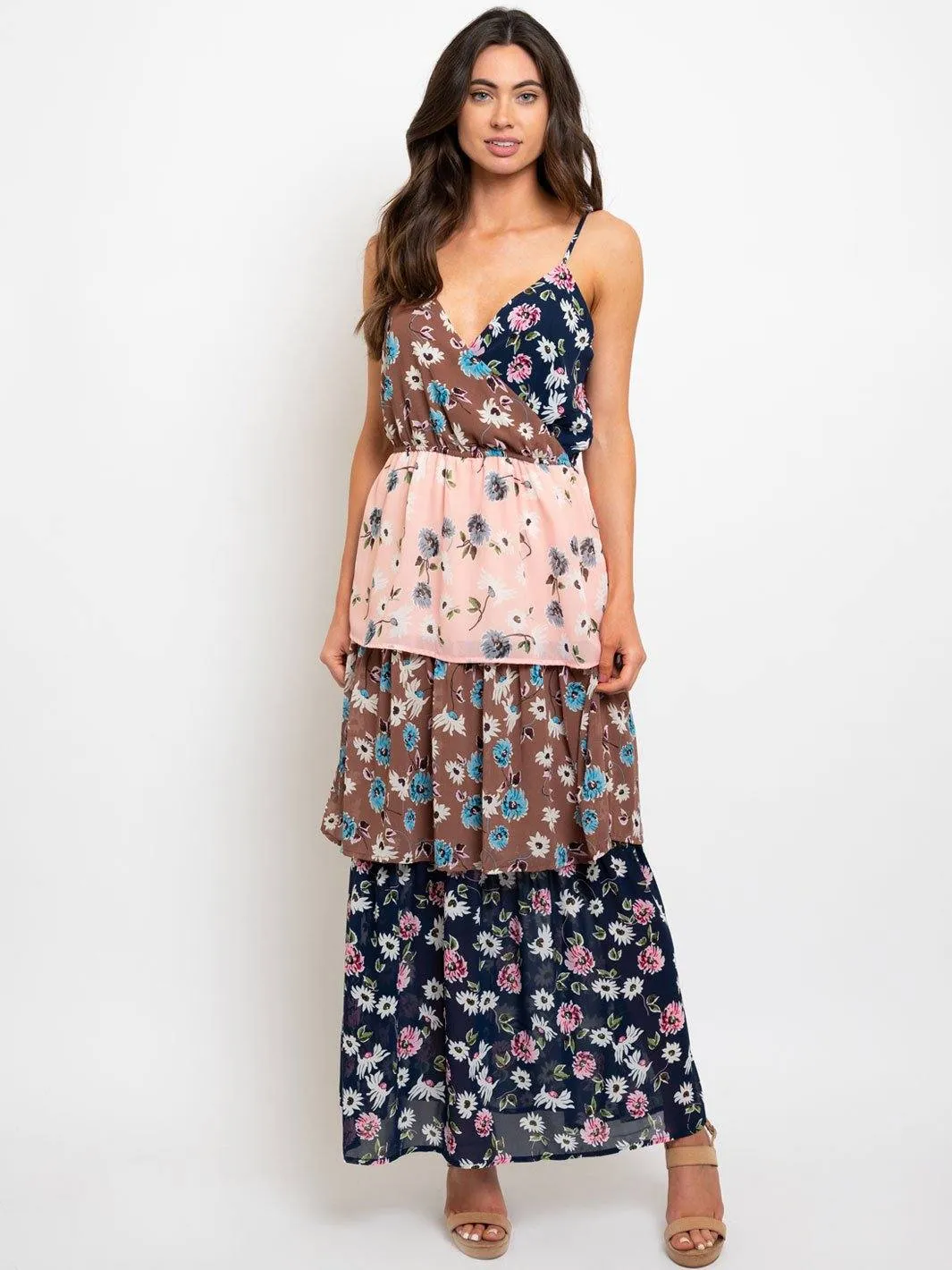 WOMEN'S FLORAL MULTI COLOR MAXI DRESS