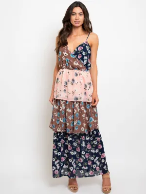 WOMEN'S FLORAL MULTI COLOR MAXI DRESS
