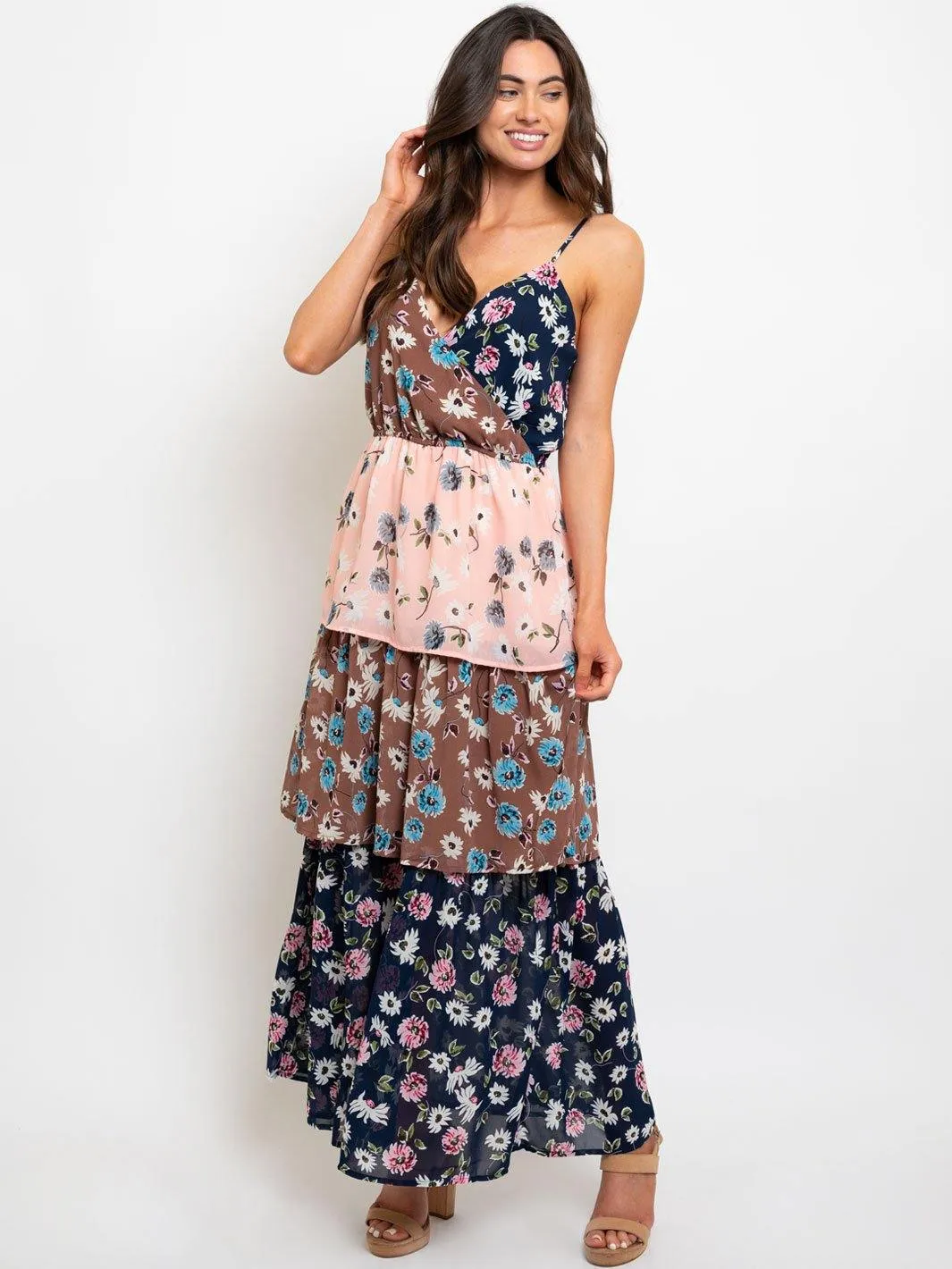 WOMEN'S FLORAL MULTI COLOR MAXI DRESS