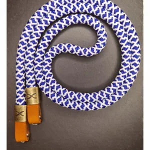 X  Mykonos Rope -Cognac Leather Camera Strap - Bronze X
